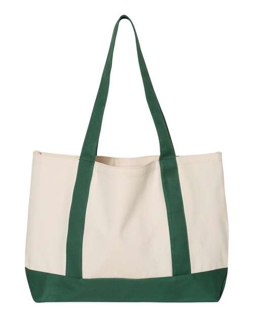 Leeward Boater Tote - Back - B71766540 - Natural/ Forest