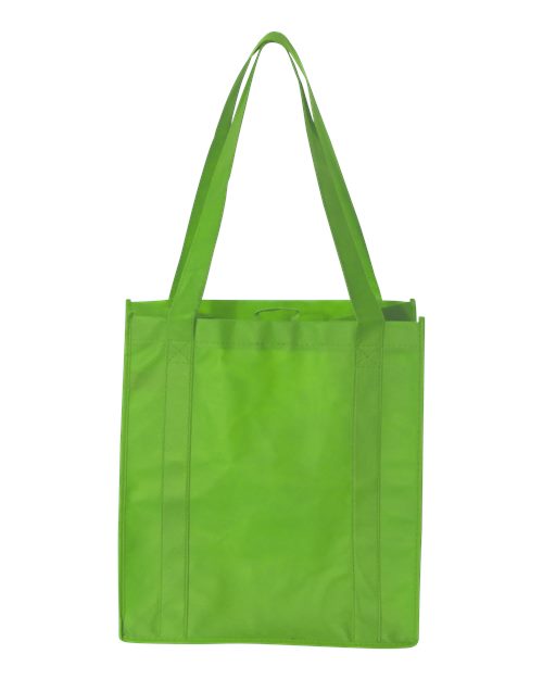 Non-Woven Reusable Shopping Bag - Back - B77166180 - Lime Green