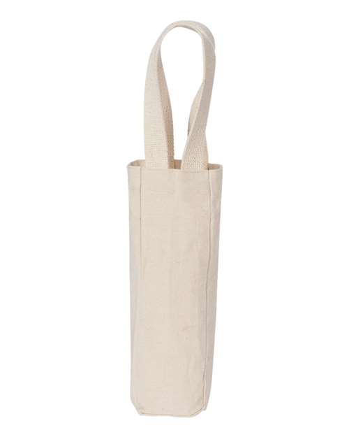 Single Bottle Wine Tote - Back - B66766240 - Natural