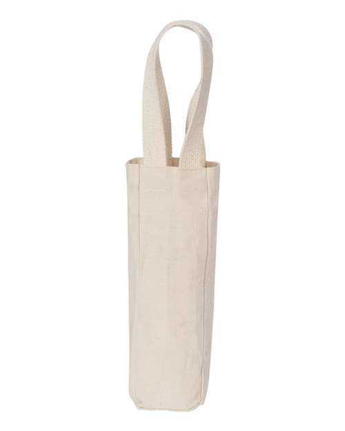 Single Bottle Wine Tote - Front - B66766240 - Natural