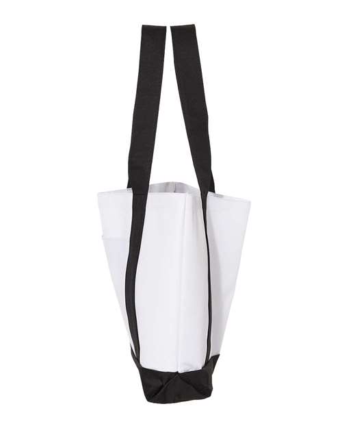 Bay View Giant Zippered Tote - DirectSide - B70366010 - White/ Black