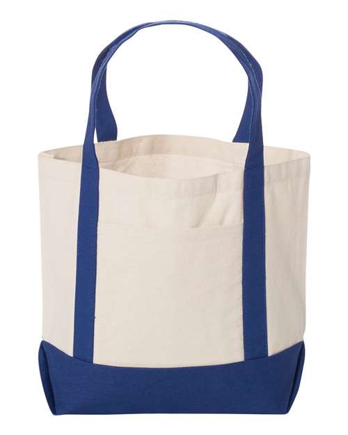 Seaside Boater Tote - Front - B18466750 - Natural/ Royal