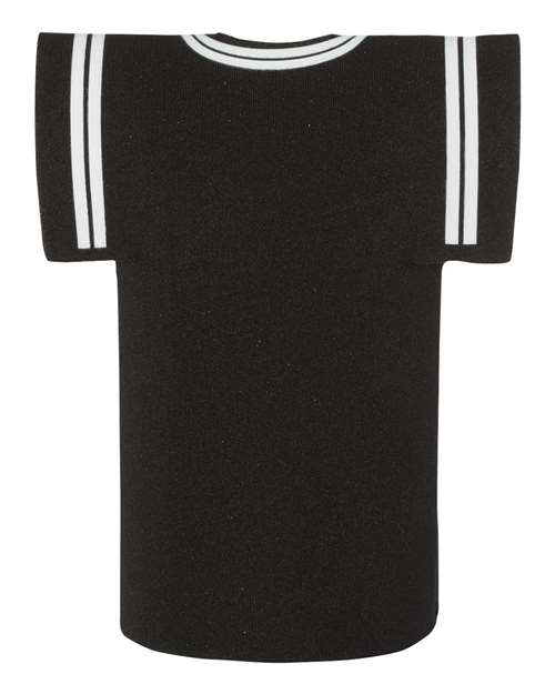 Collapsible Jersey Foam Can & Bottle Holder - Back - B83766500 - Black