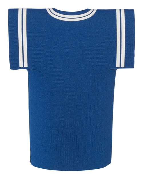 Collapsible Jersey Foam Can & Bottle Holder - Back - B83766750 - Royal