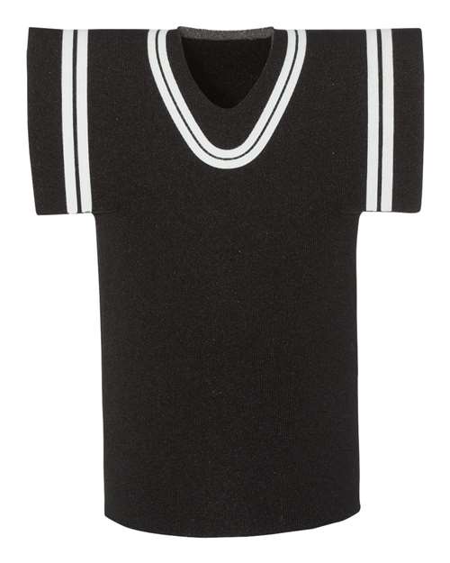 Collapsible Jersey Foam Can & Bottle Holder - Front - B83766500 - Black