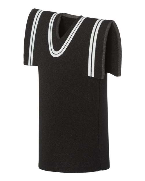 Collapsible Jersey Foam Can & Bottle Holder - Side - B83766500 - Black