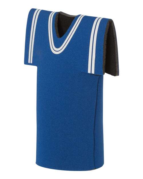 Collapsible Jersey Foam Can & Bottle Holder - Side - B83766750 - Royal