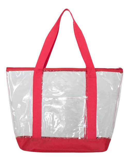 Clear Boat Tote - Back - B15566700 - Red