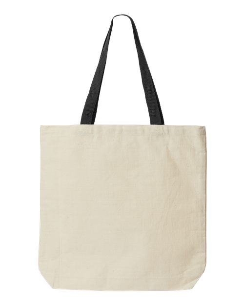 Jennifer Cotton Canvas Tote - Front - B14766500 - Natural/ Black
