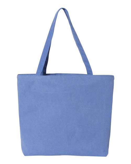 Seaside Pigment-Dyed Large Tote - Back - B15066480 - Periwinkle Blue