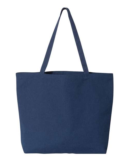 Seaside Pigment-Dyed Large Tote - Back - B15066650 - Washed Navy