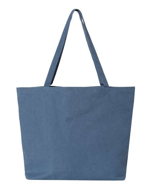 Seaside Pigment-Dyed Large Tote - Back - B15066980 - Blue Jean