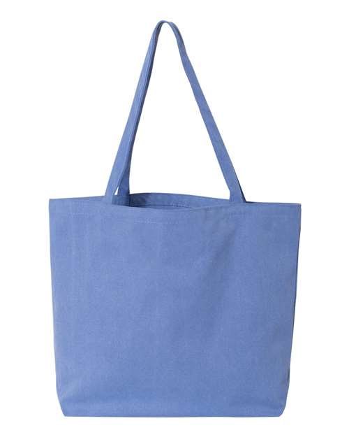 Seaside Pigment-Dyed Large Tote - Front - B15066480 - Periwinkle Blue