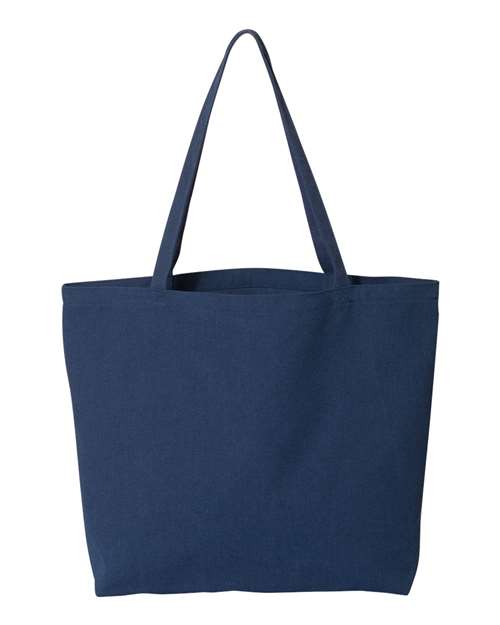Seaside Pigment-Dyed Large Tote - Front - B15066650 - Washed Navy