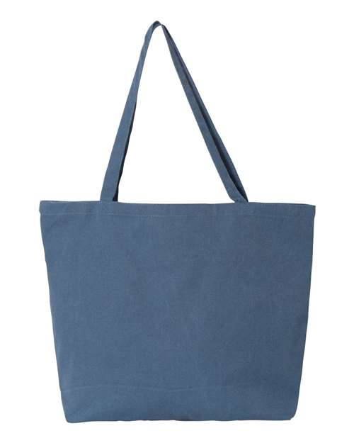 Seaside Pigment-Dyed Large Tote - Front - B15066980 - Blue Jean