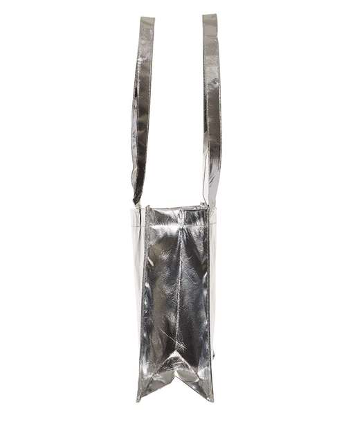 Metallic Large Tote - DirectSide - B06466090 - Metallic Silver