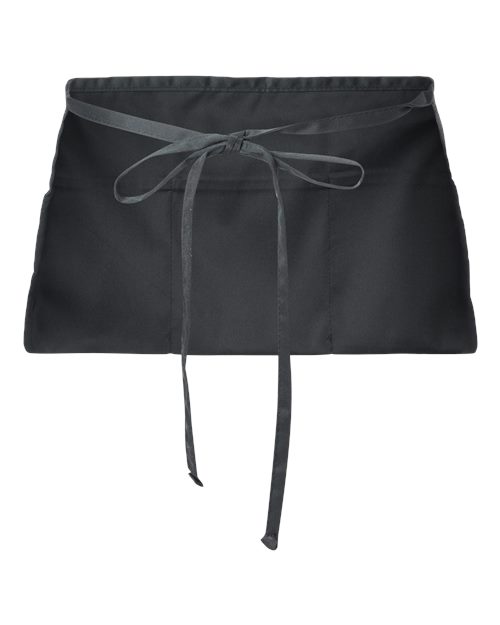 Midweight Cotton Twill Waist Apron - Back - B04966500 - Black