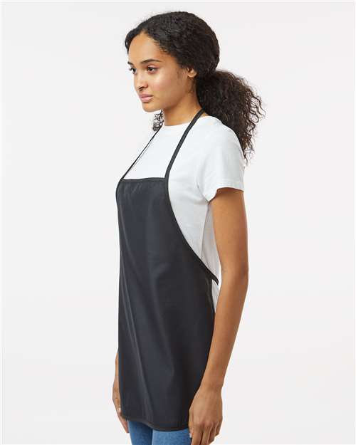 Midweight Cotton Twill Butcher Apron - OnModelSide - B05066500 - Black