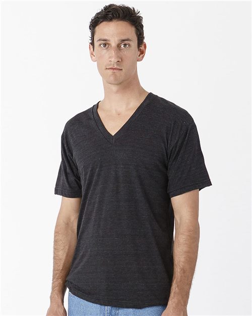 USA-Made Unisex Triblend V-Neck T-Shirt - styleImage