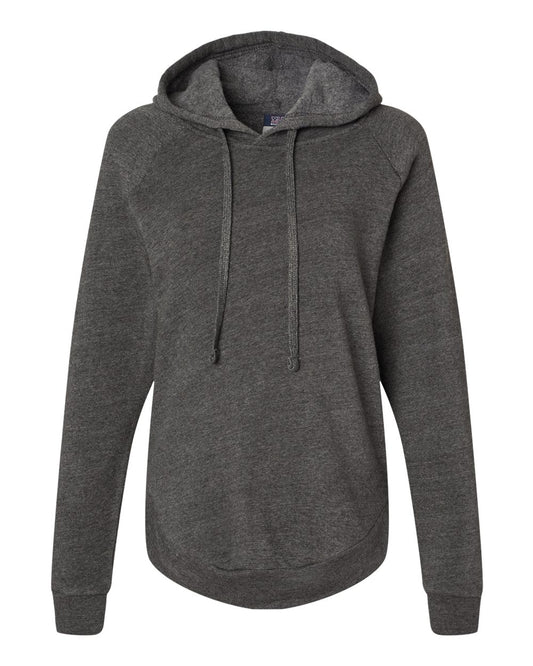 Women's Jordan Angel Fleece Hooded Sweatshirt - Front - B13952583 - Charcoal