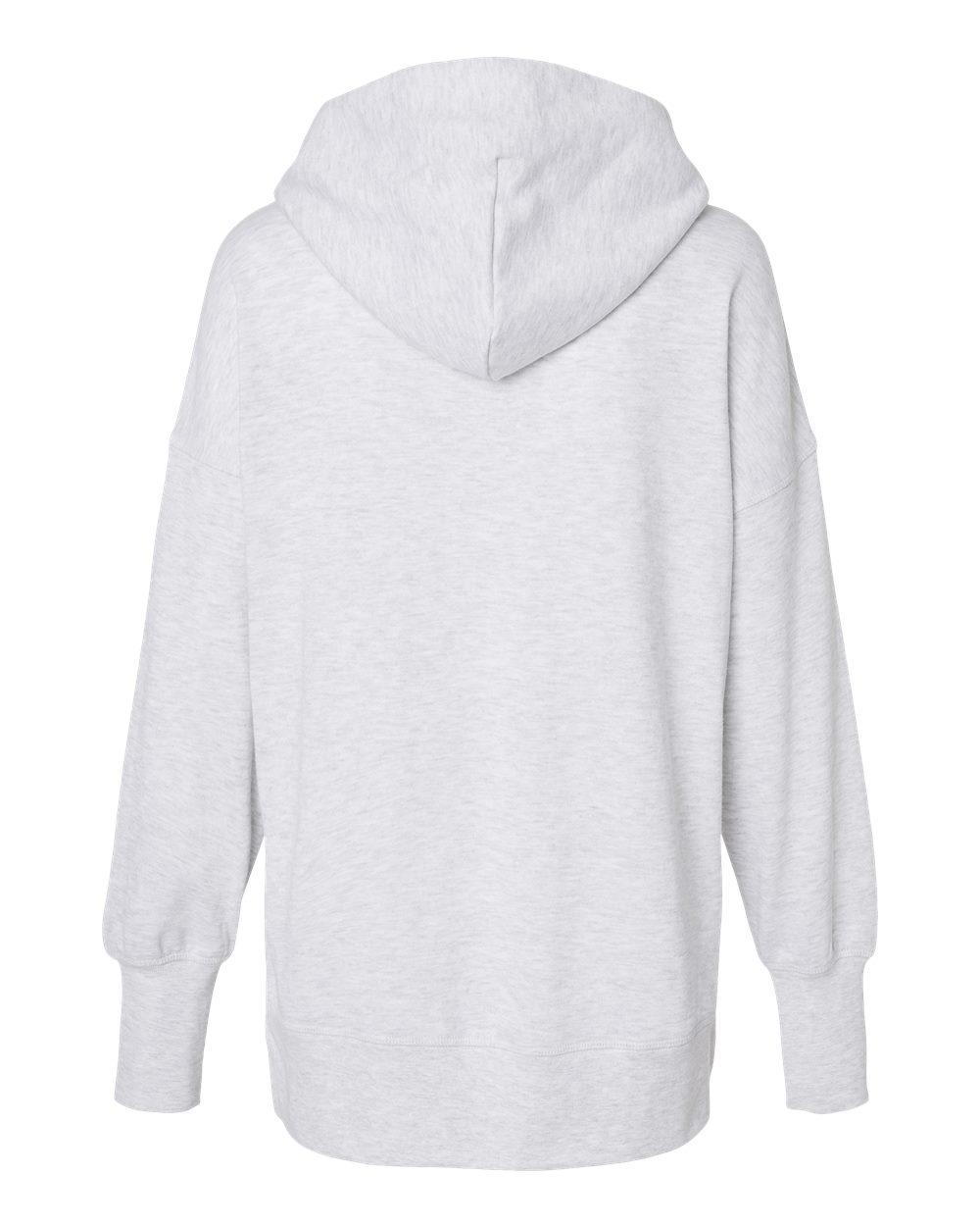 Women's French Terry Hooded Sweatshirt - Back - B14852023 - Ash