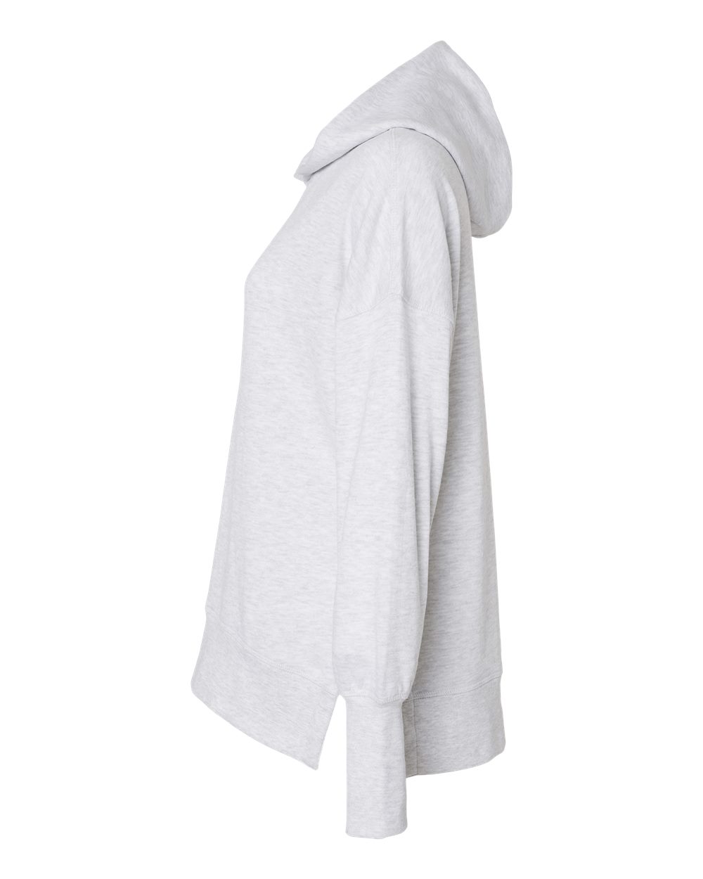 Women's French Terry Hooded Sweatshirt - DirectSide - B14852023 - Ash