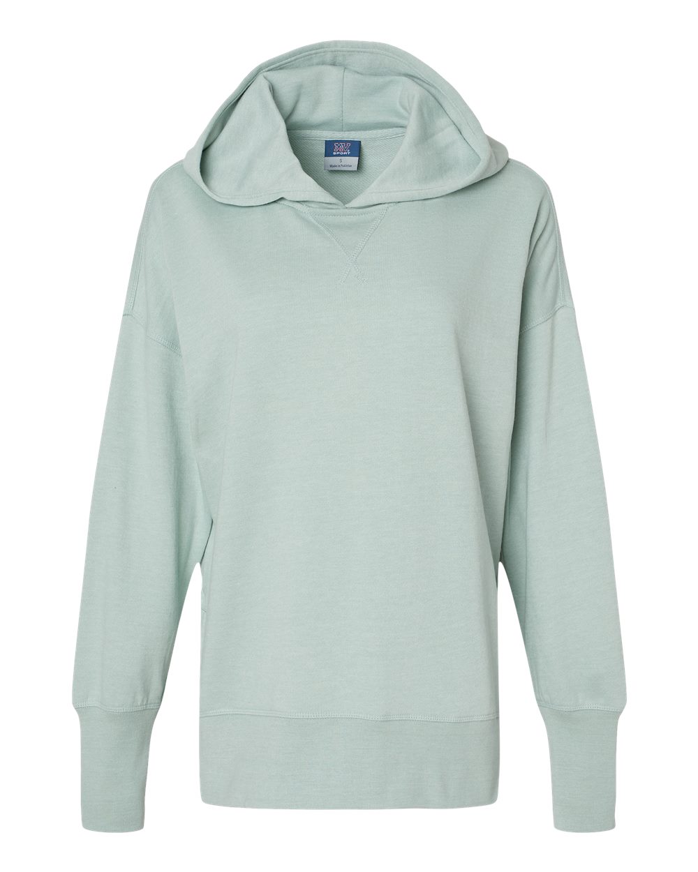 Women's French Terry Hooded Sweatshirt - Front - B14852653 - Greenstone