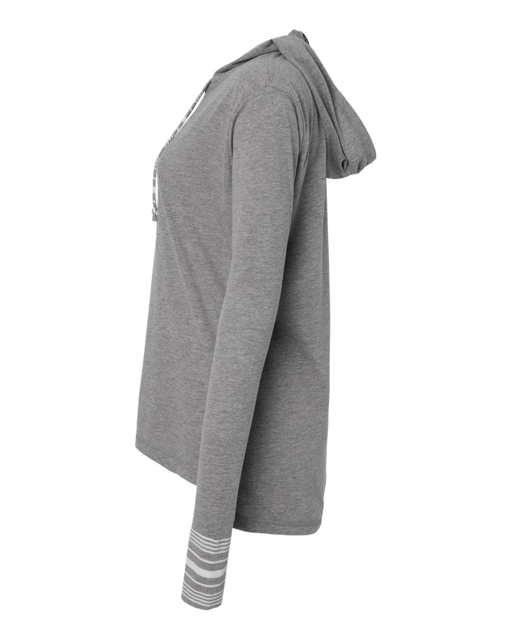Women's Heathered Jersey Hooded Tunic - DirectSide - B16552133 - Graphite