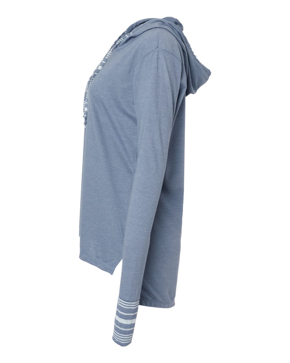Women's Heathered Jersey Hooded Tunic - DirectSide - B16552253 - Stonewash