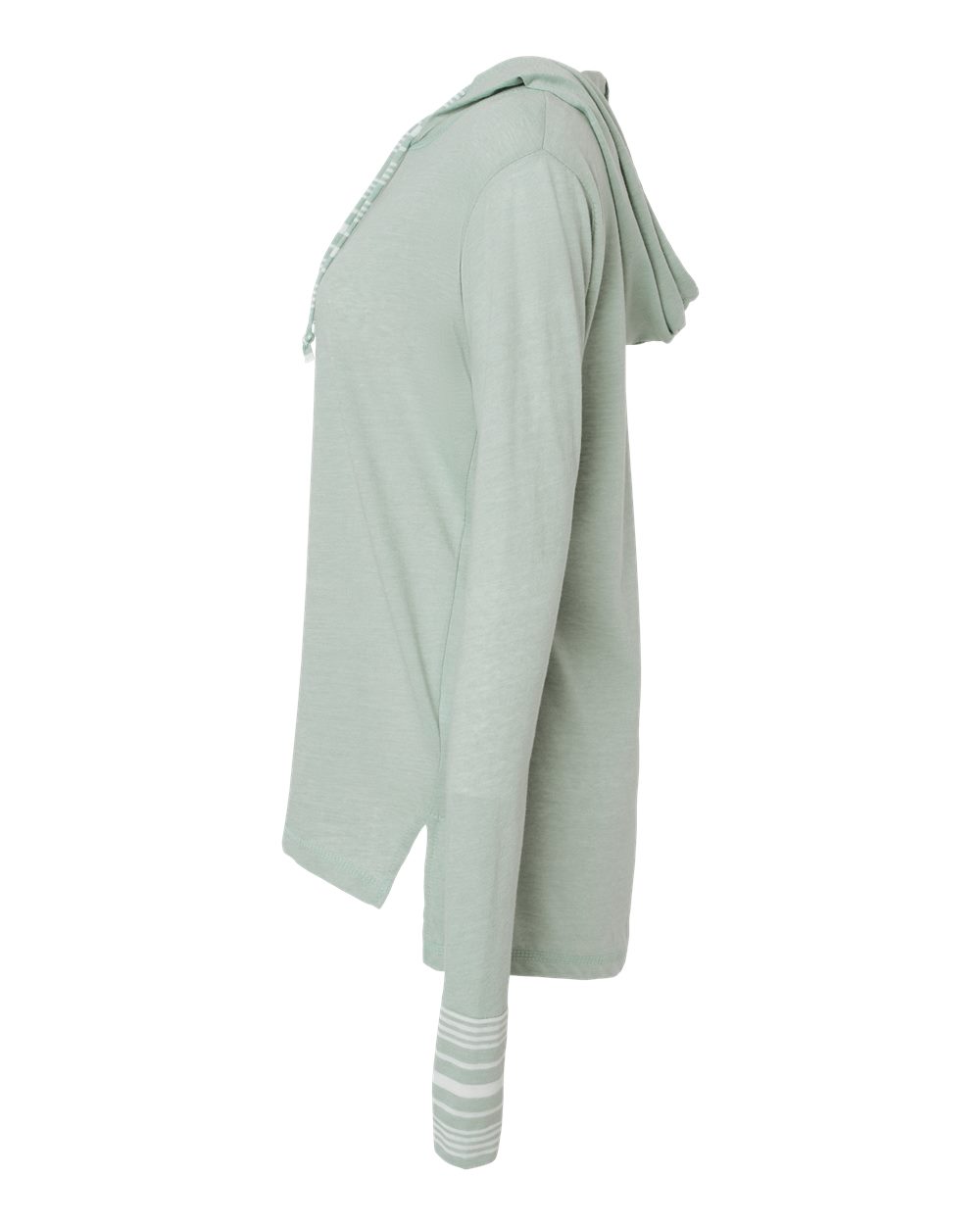 Women's Heathered Jersey Hooded Tunic - DirectSide - B16552653 - Greenstone