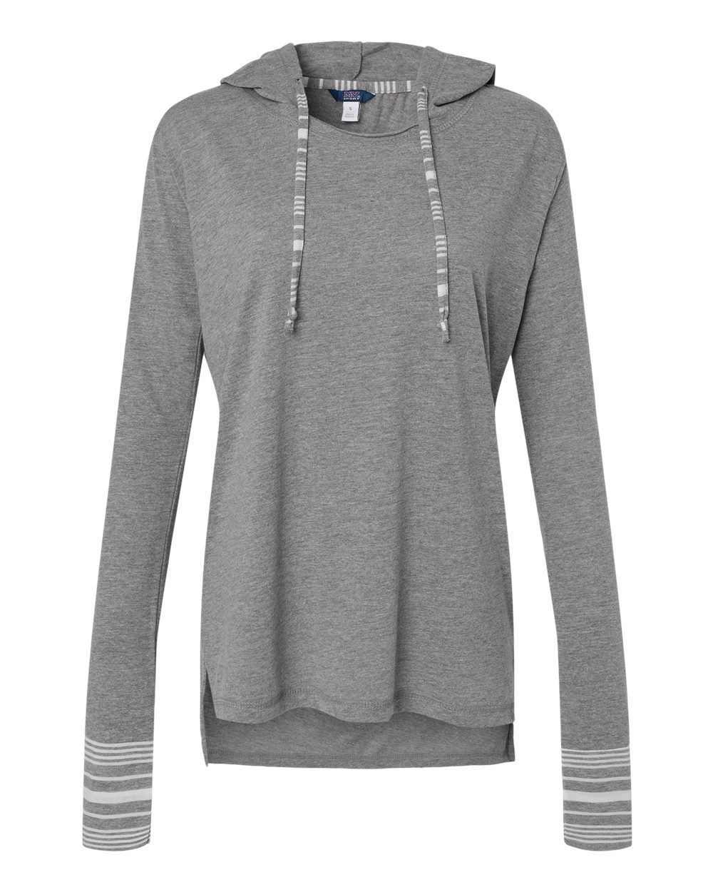 Women's Heathered Jersey Hooded Tunic - Front - B16552133 - Graphite