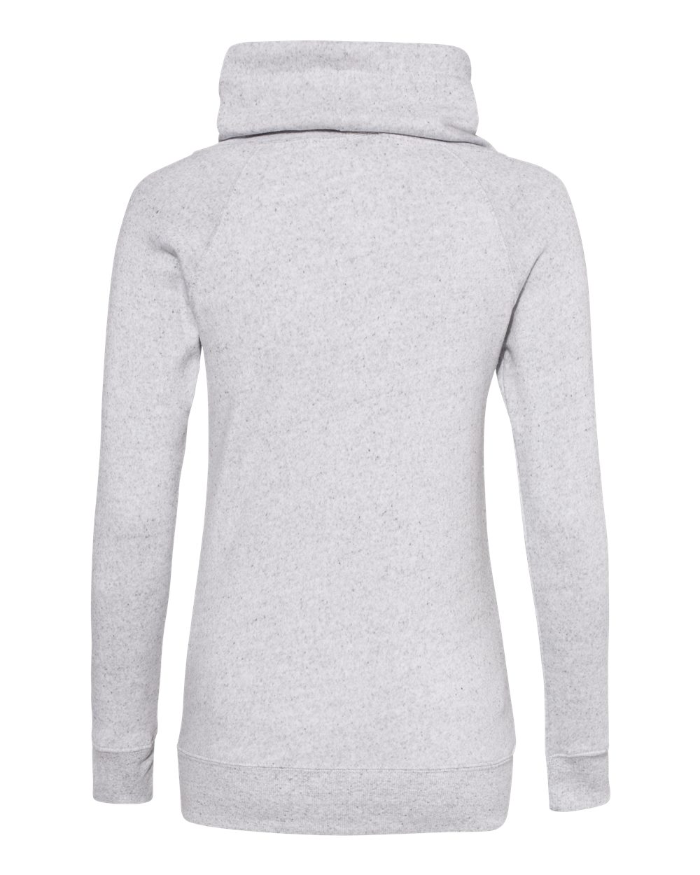 Women’s Space-Dyed Cowl Neck Sweatshirt - Back - B05152023 - Ash