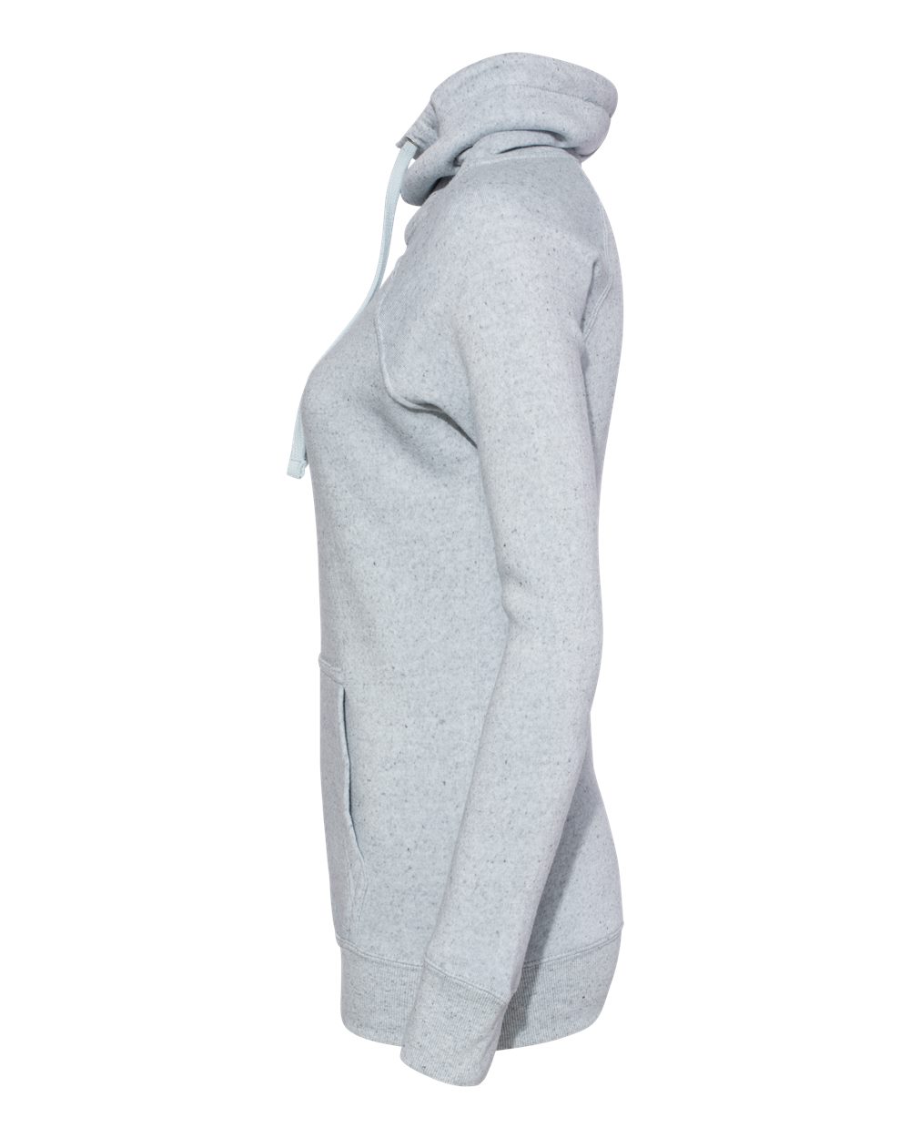 Women’s Space-Dyed Cowl Neck Sweatshirt - DirectSide - B05152253 - Light Blue