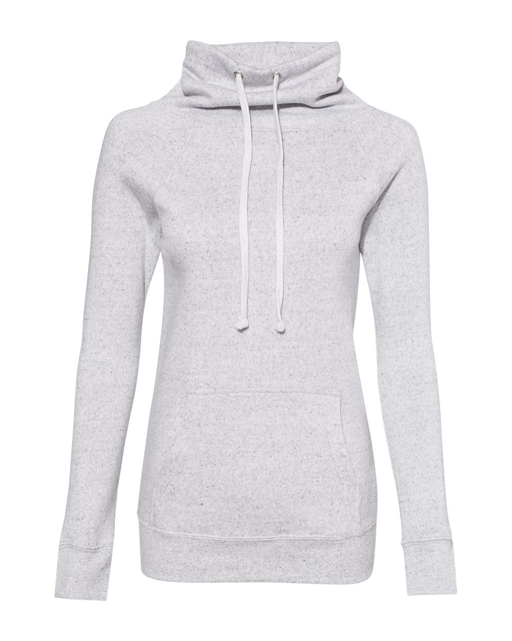 Women’s Space-Dyed Cowl Neck Sweatshirt - styleImage