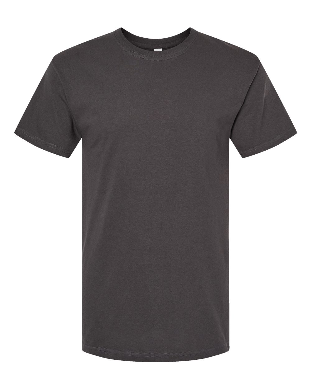 Men's Gold Soft Touch T-Shirt - Front - B01542583 - Charcoal