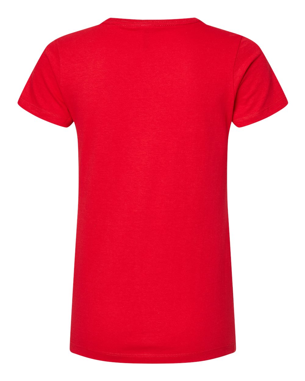 Women's Gold Soft Touch T-Shirt - Back - B01642702 - Deep Red