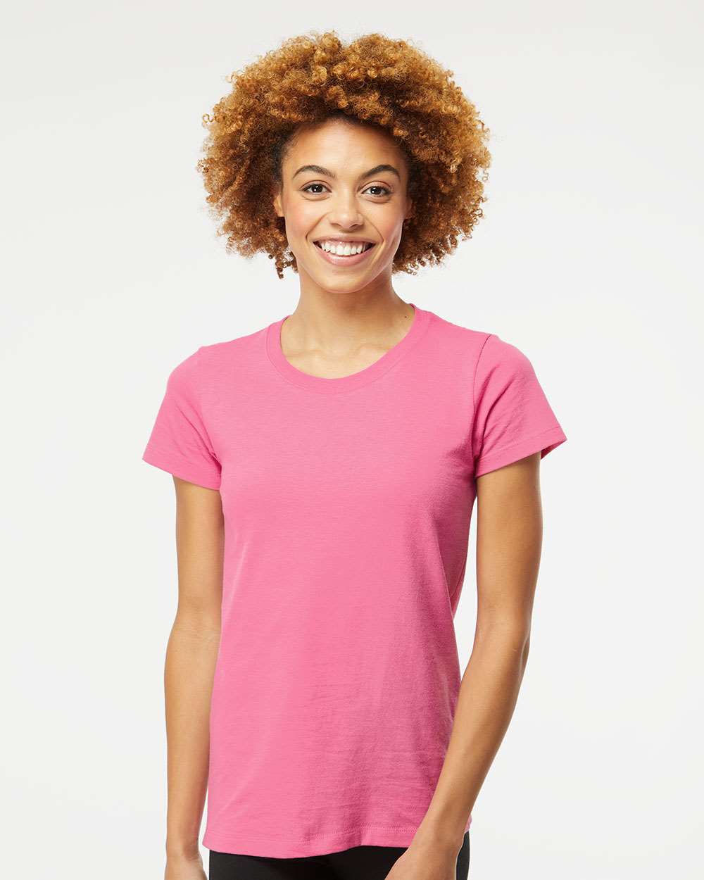 Women's Gold Soft Touch T-Shirt - OnModelFront - B01642563 - Azalea