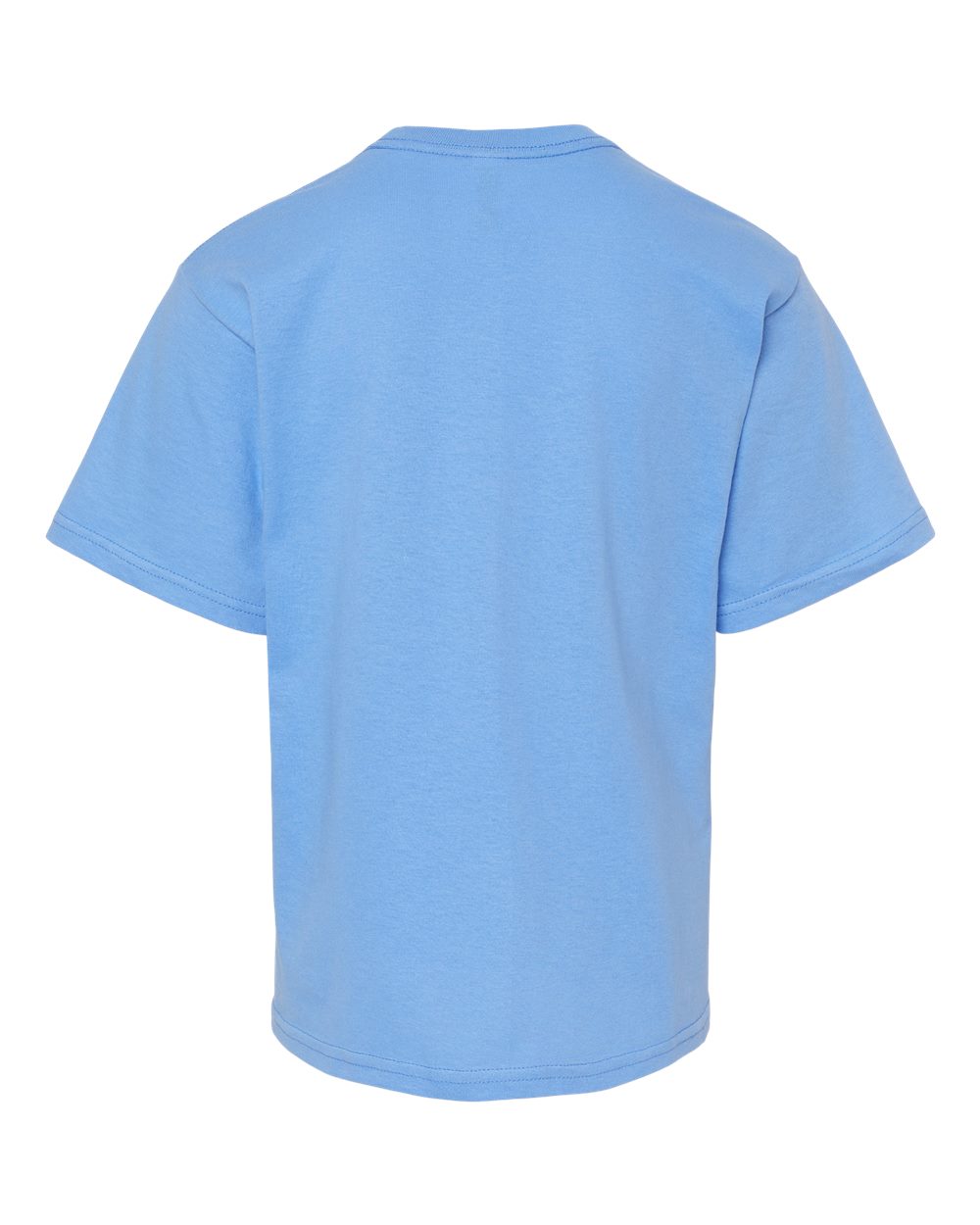 Youth Gold Soft Touch T-Shirt - Back - B01842262 - Carolina Blue