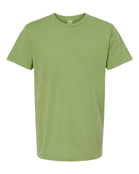 Unisex Vintage Garment-Dyed T-Shirt - Front - B03042193 - Aloe