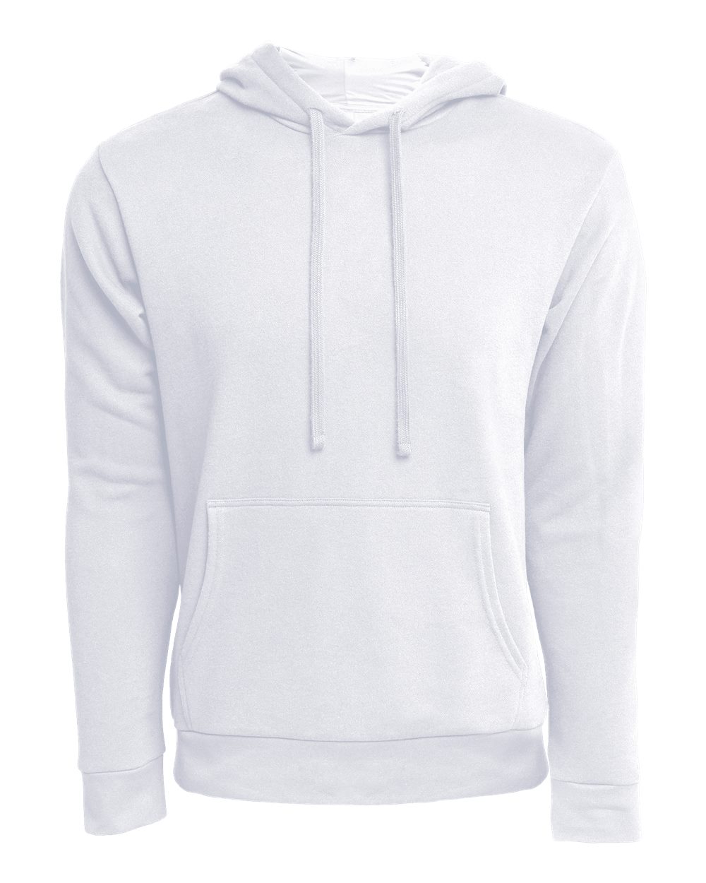 Unisex Laguna Sueded Hoodie Sweatshirt - Front - B03118002 - White