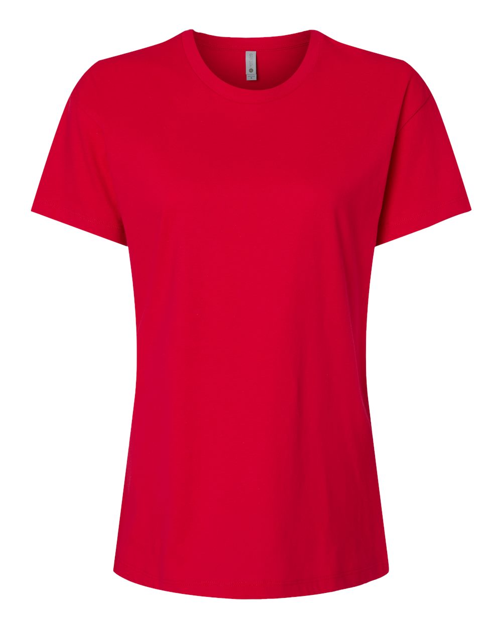 Women's Cotton Relaxed T-Shirt - Front - B03418702 - Red