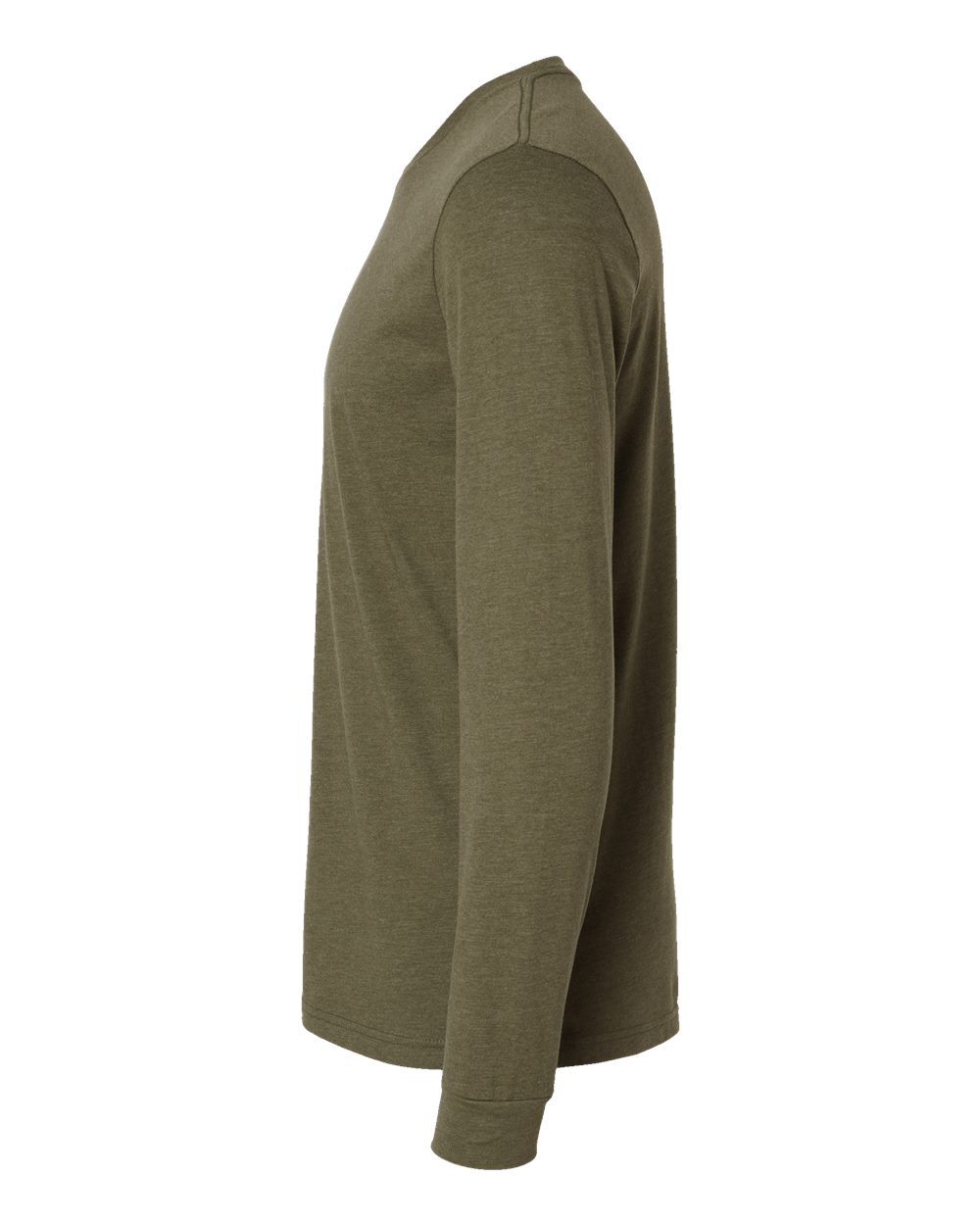 Unisex CVC Long Sleeve T-Shirt - DirectSide - B03618062 - Military Green