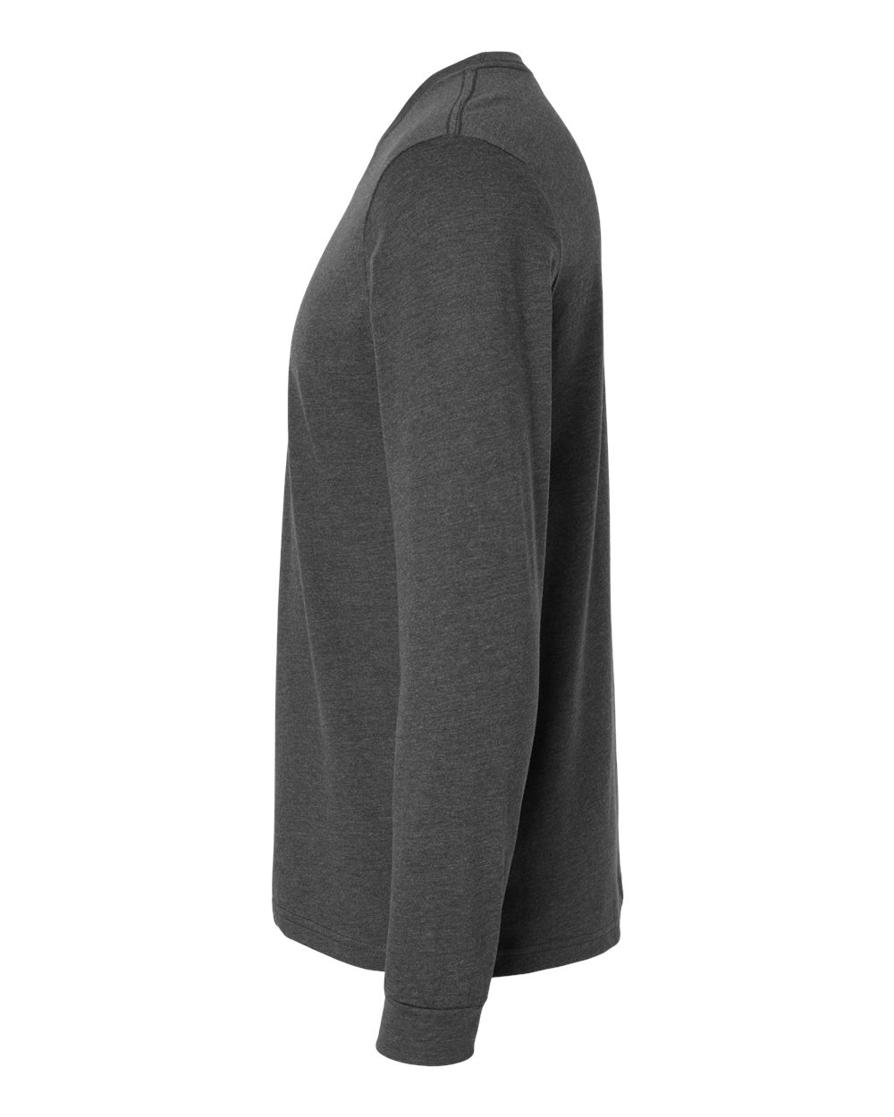 Unisex CVC Long Sleeve T-Shirt - DirectSide - B03618092 - Charcoal
