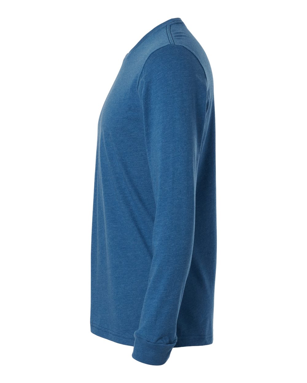 Unisex CVC Long Sleeve T-Shirt - DirectSide - B03618262 - Heather Cool Blue