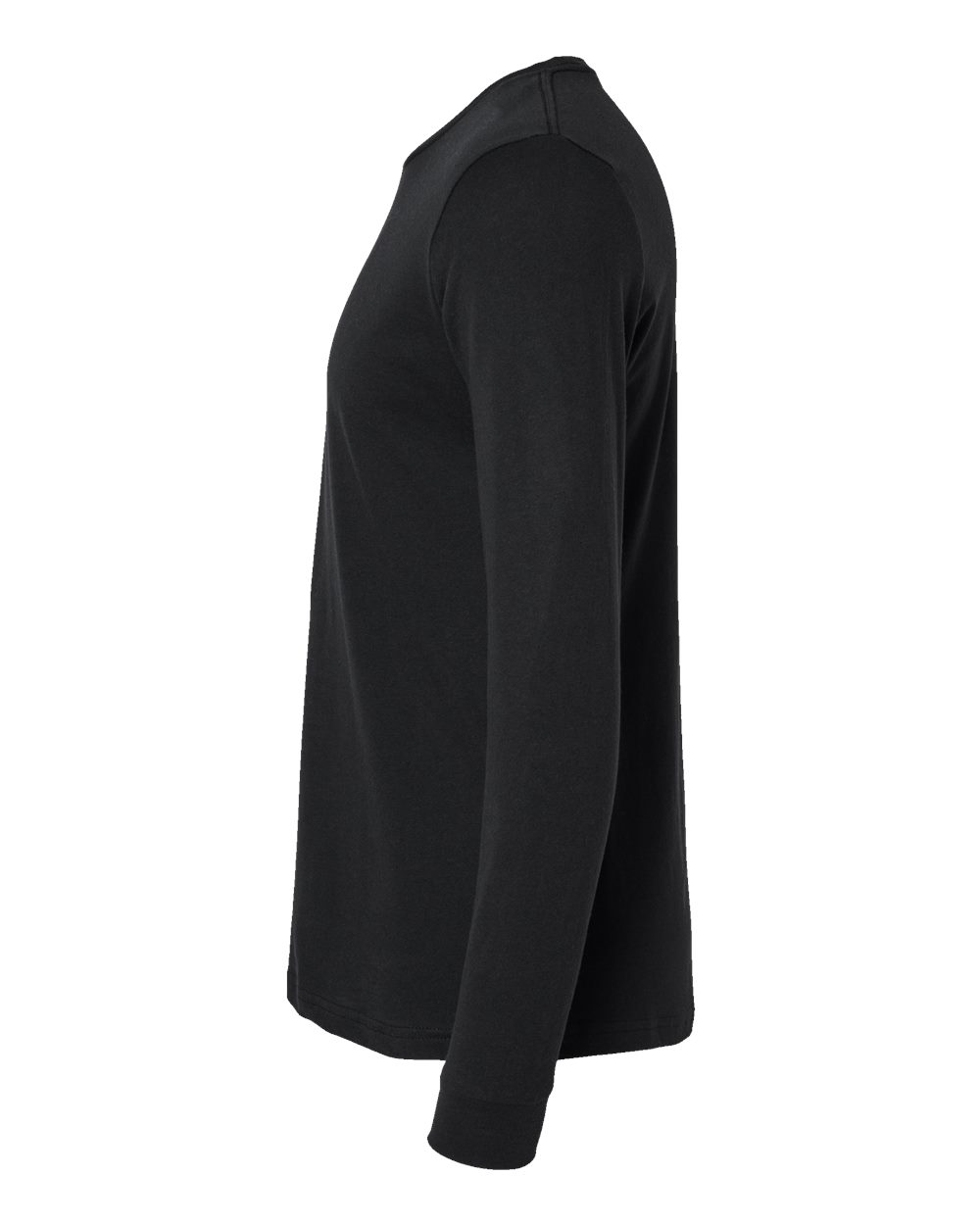 Unisex CVC Long Sleeve T-Shirt - DirectSide - B03618502 - Black
