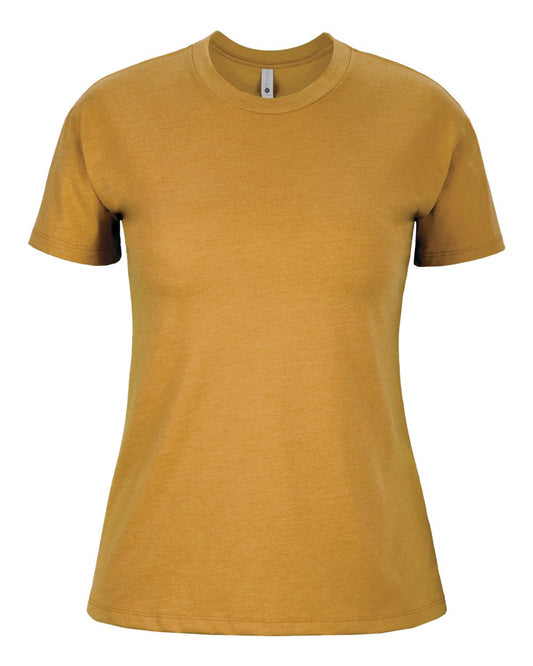Women's CVC Relaxed T-Shirt - Front - B03718282 - Antique Gold