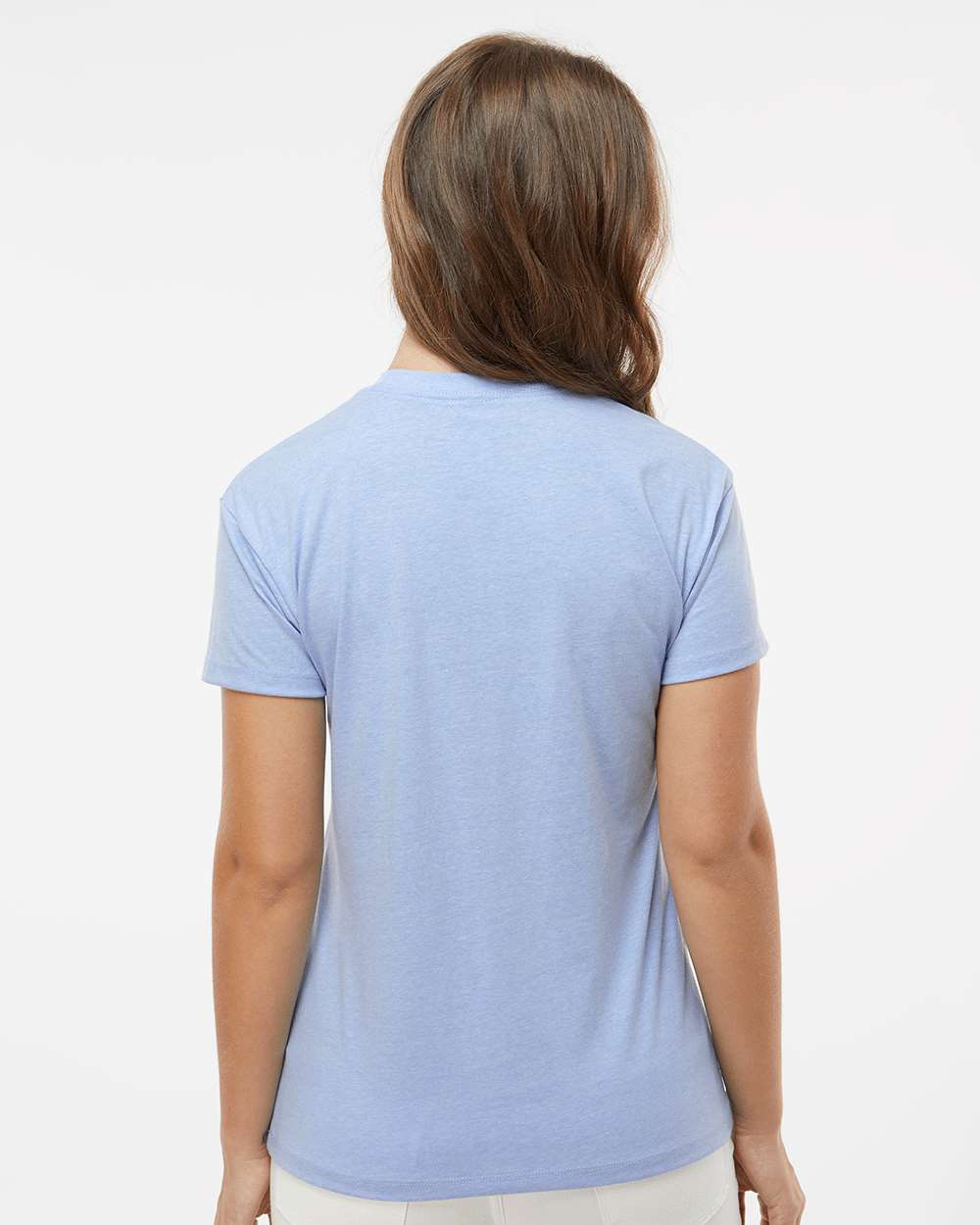 Women's CVC Relaxed T-Shirt - OnModelBack - B03718252 - Heather Columbia Blue