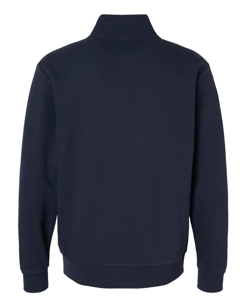 Unisex Fleece Quarter-Zip Pullover - Back - B03818652 - Midnight Navy