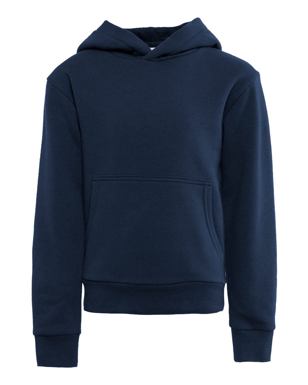 Youth Fleece Hoodie Sweatshirt - Front - B04718652 - Midnight Navy