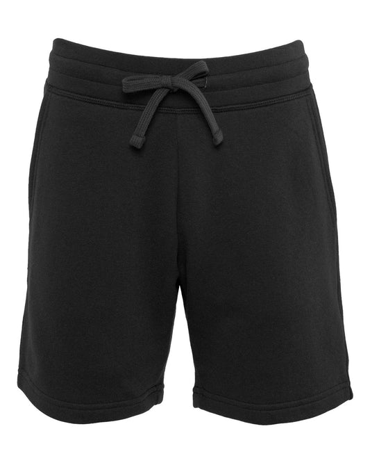Unisex Fleece Sweat Shorts - Front - B04918502 - Black